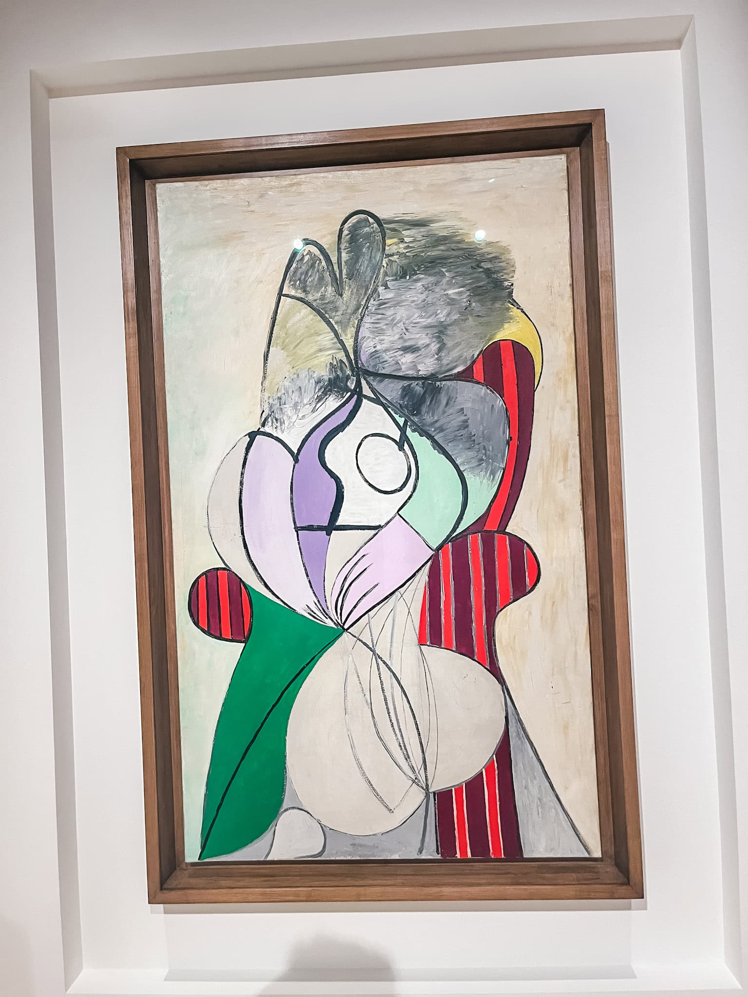 Contemporary Picasso museum artwork displayed in museum gallery - highlights of Malaga museums and culture scene