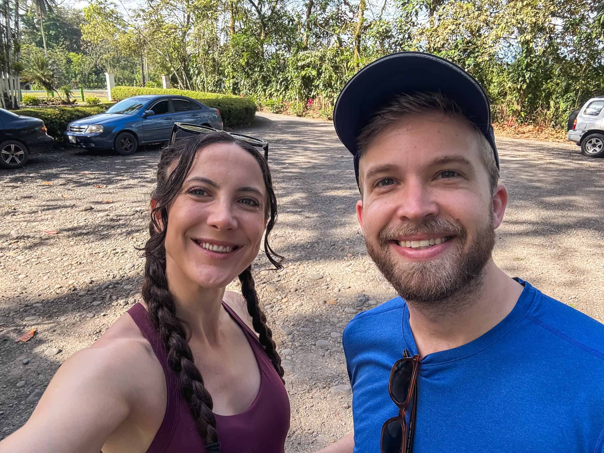 couple ready for safari float tour in la fortuna