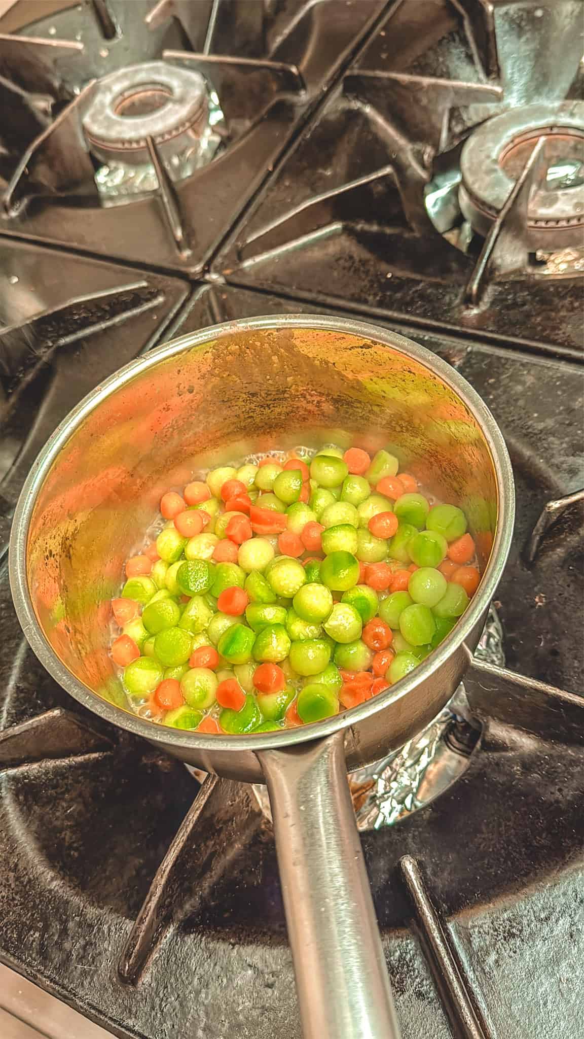 cucumbers and carrots in saucepan during cooking class in Paris