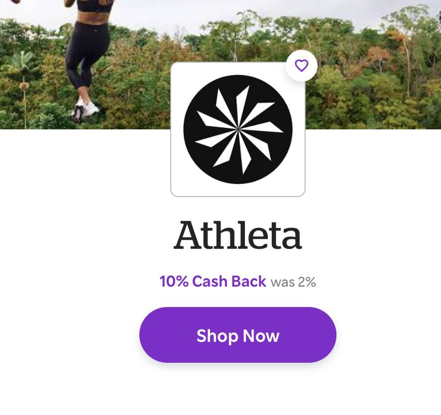 Athleta 10% cashback from Rakuten