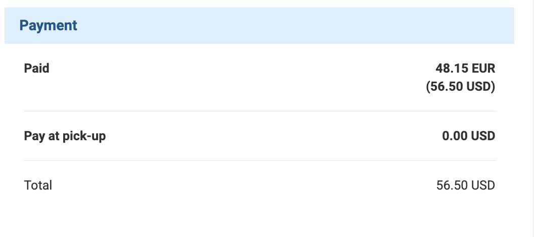 cost of a car rental in malta