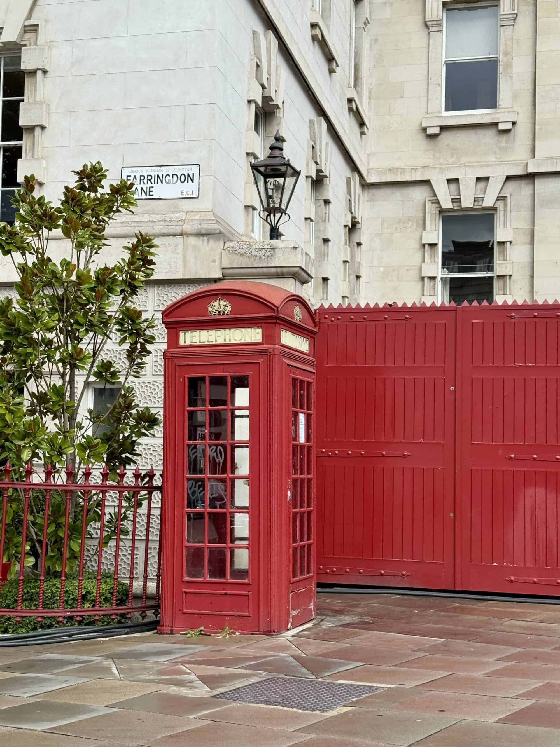 red phone booth in London