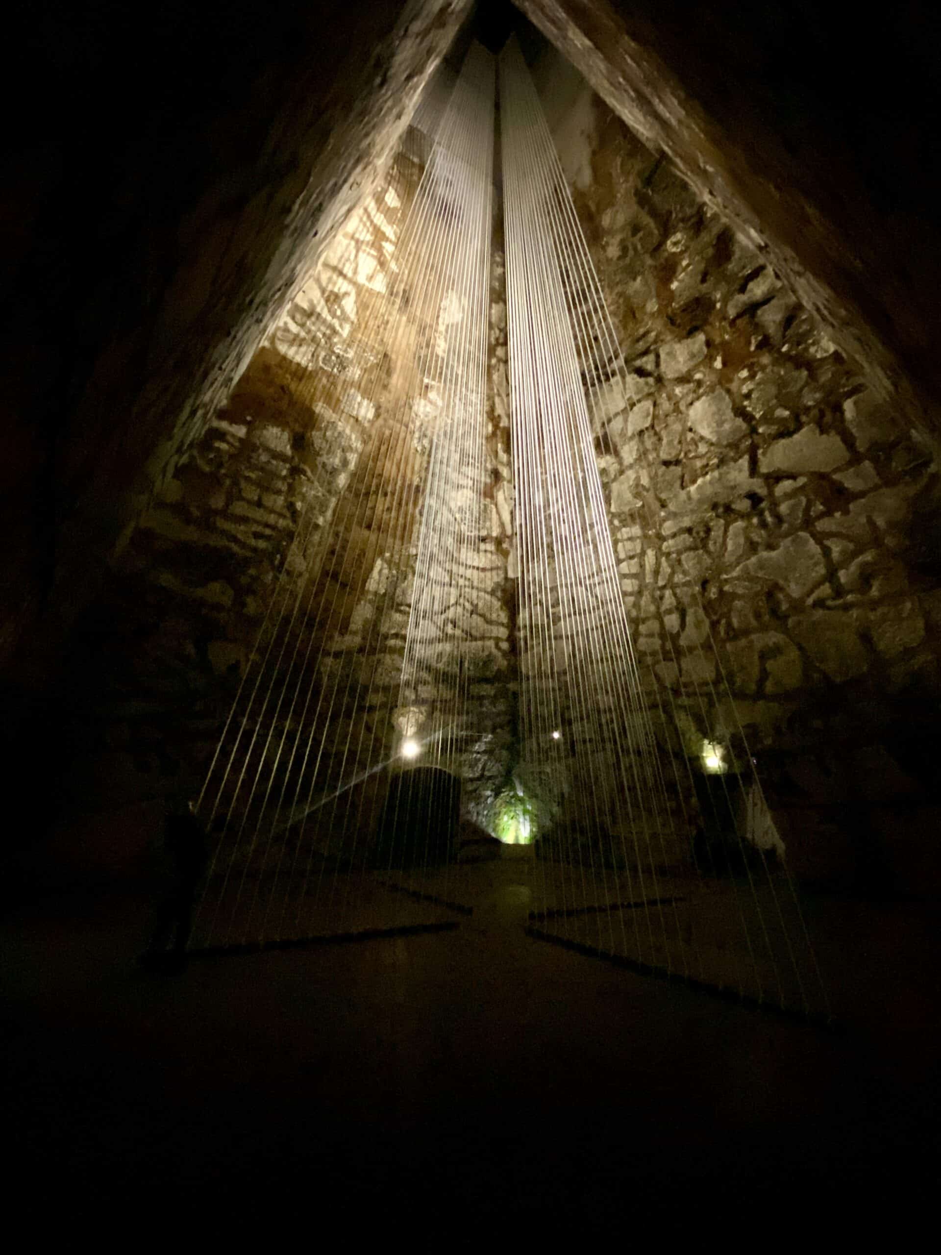Underground champagne cellars illuminated tour when you visit Champagne from Paris