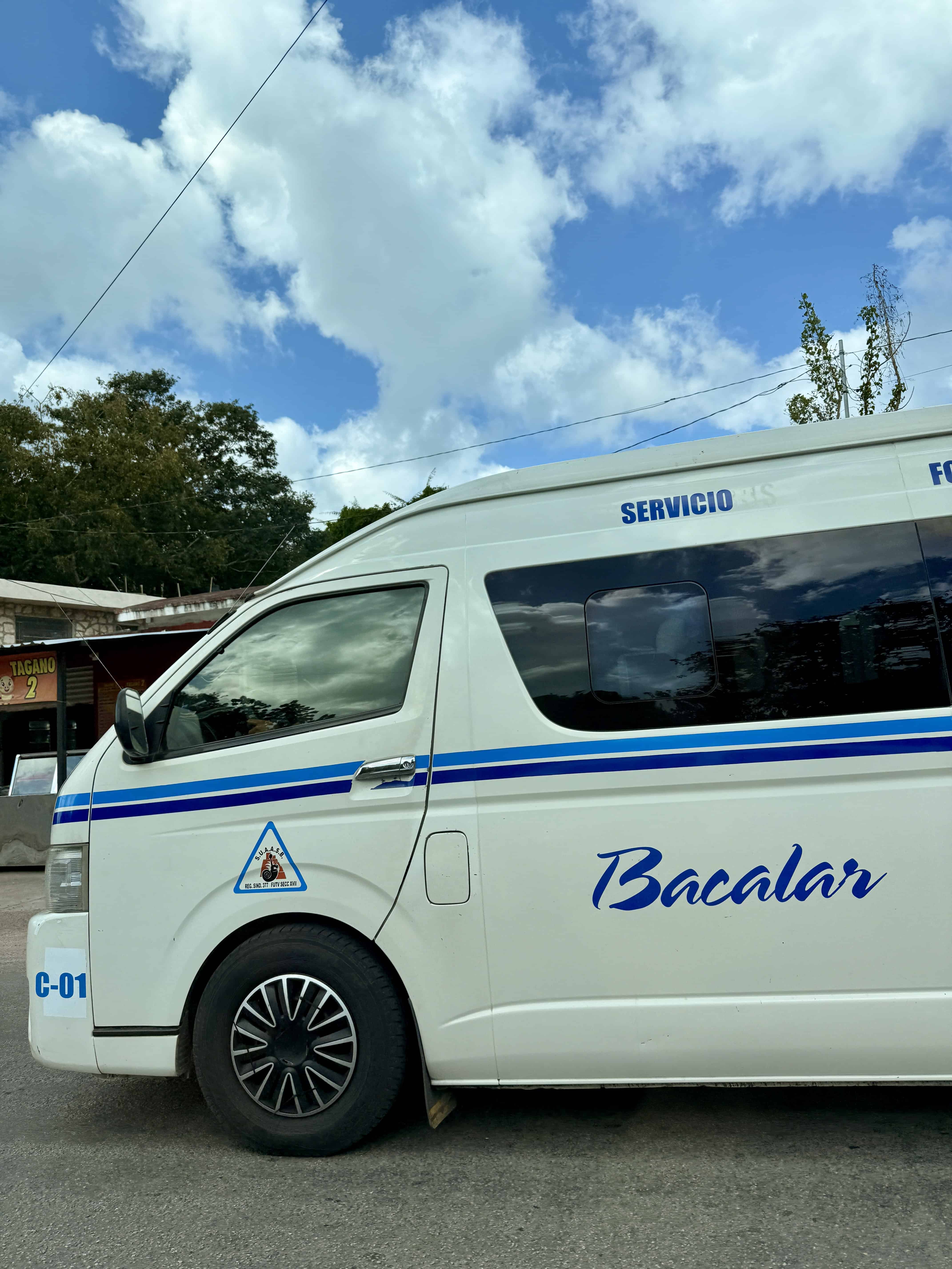 colectivo van in bacalar