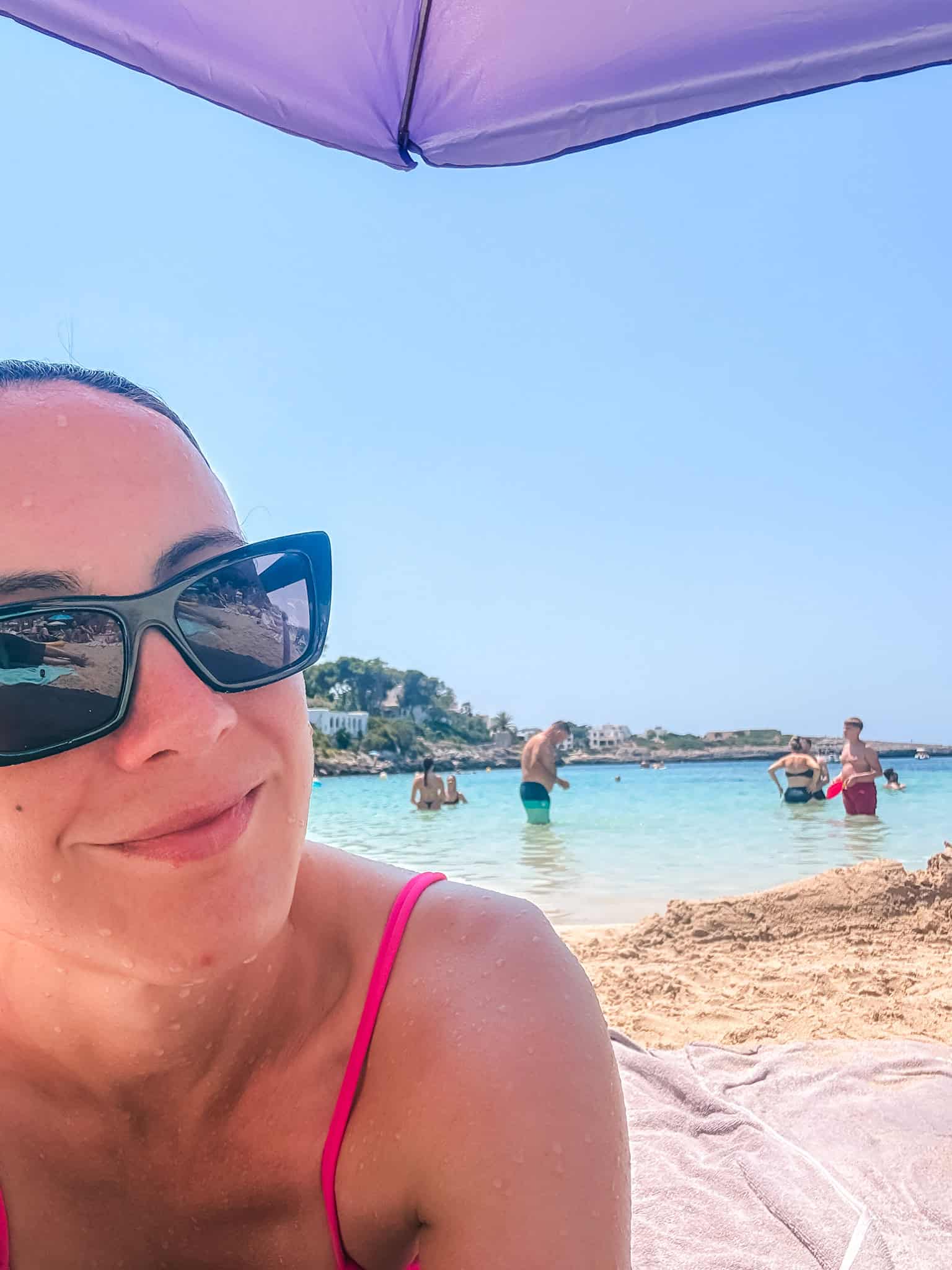 Relaxing at Cala d'Or beach in Mallorca