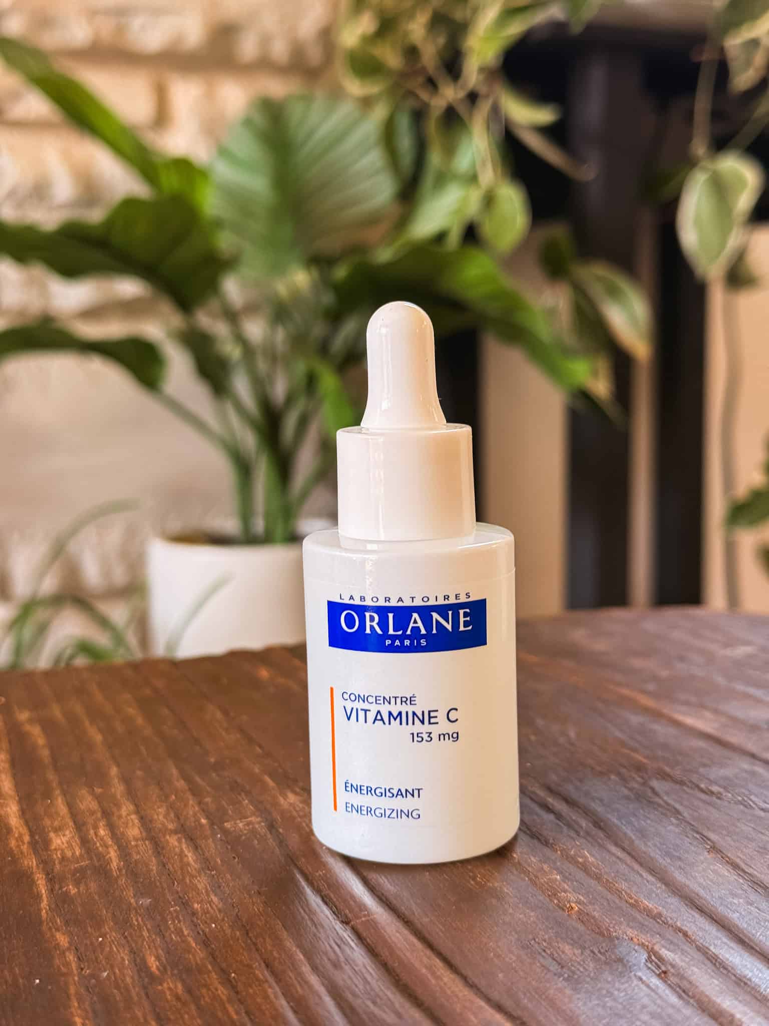 Orlane Vitamin C concentrate serum dropper bottle, an energizing pick from French pharmacy shelves